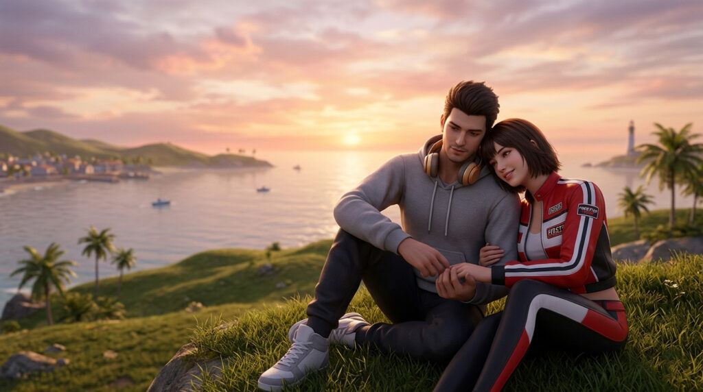 4K Free Fire Thumbnail Calm & Romantic Free Fire Character Wallpaper