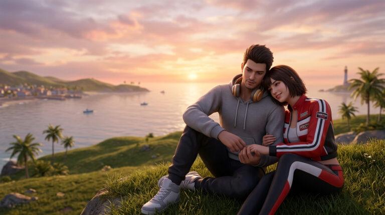 4K Free Fire Thumbnail Calm & Romantic Free Fire Character Wallpaper