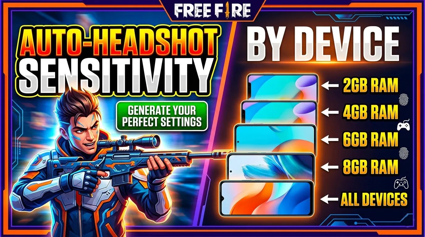 Free Fire Sensitivity Generator Headshot Settings by Device